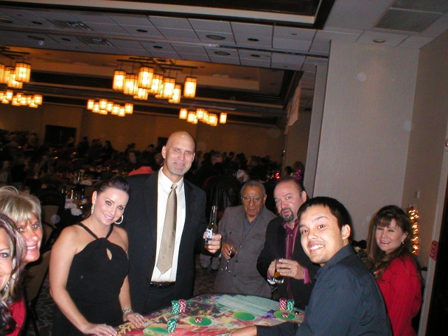 Group playing Blackjack